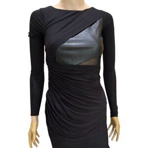 Bailey 44 Women's Mixed Media Black Holiday Party Cocktail Dress XS NWT